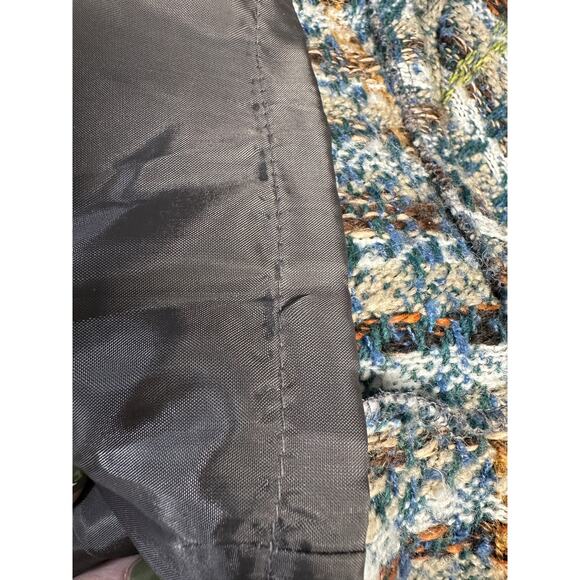 Trisha Tyler Vintage Plaid Wool Blend Jacket Medium Korea Old Money Retro Y2K - Picture 9 of 9